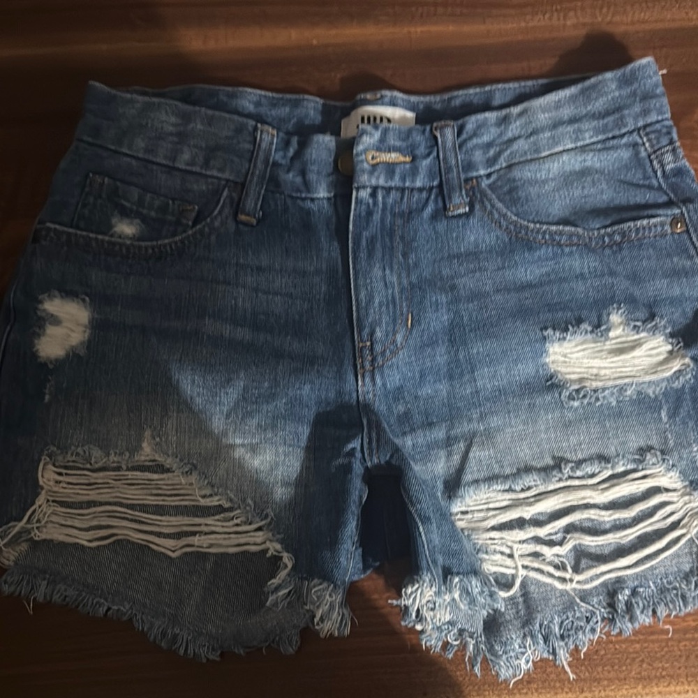 Denim Distressed Women's Shorts